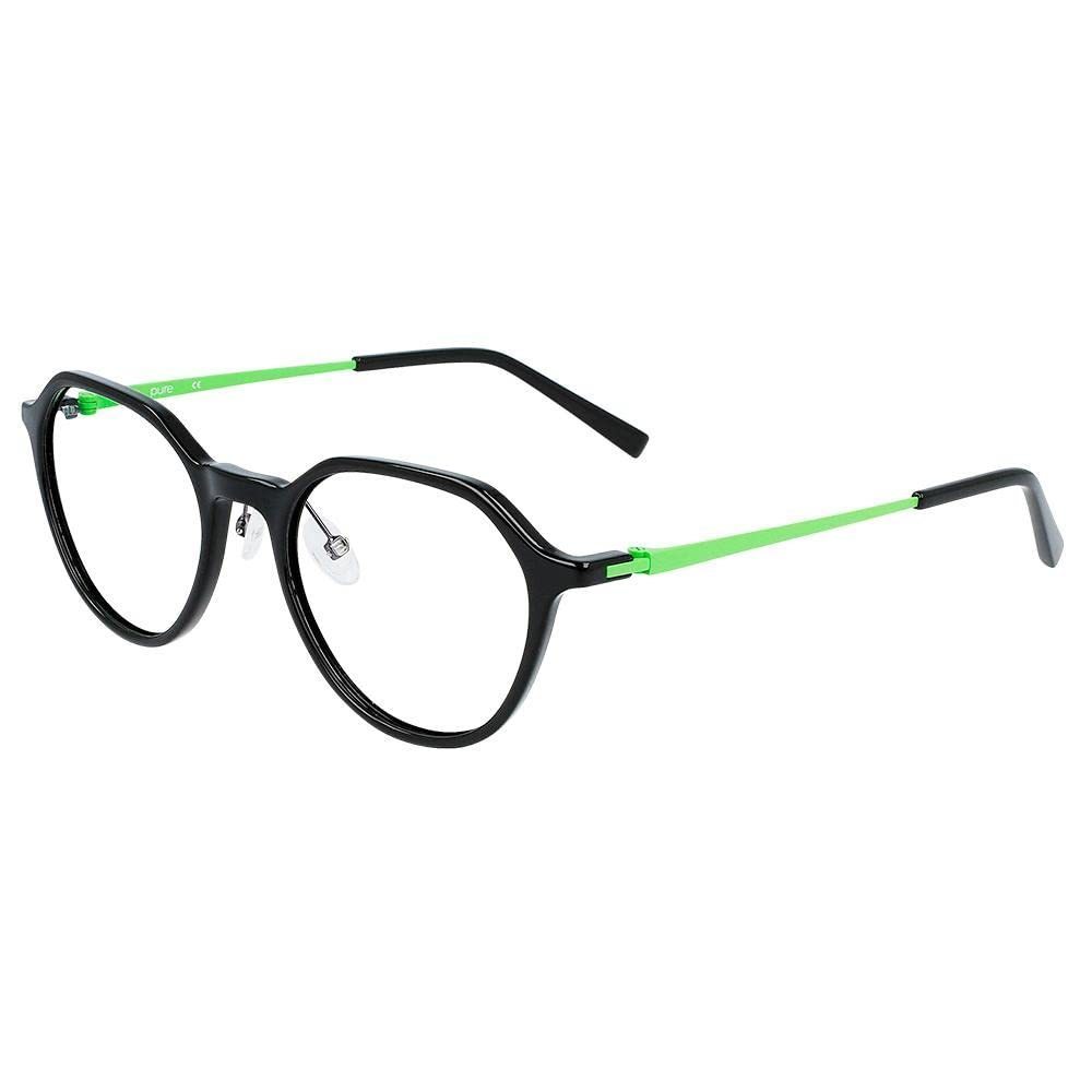 New Airlock Pure P-2011 004 Black & Lime Green Eyeglasses 51/19/145